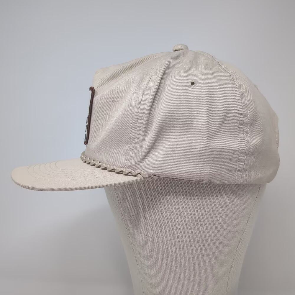 That Hat Idaho Barley Commission Slideback 5 Panel Hat Beige OSFA Braided Rope - Picture 3 of 9